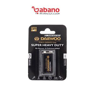 پک 6 تایی باتری کتابی دوو مدل Daewoo Super Heavy Duty
