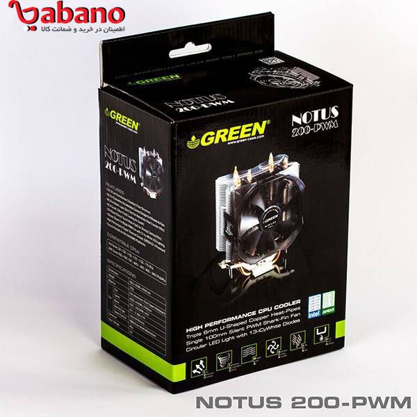 خنک کننده پردازنده GREEN NOTUS-200 PWM