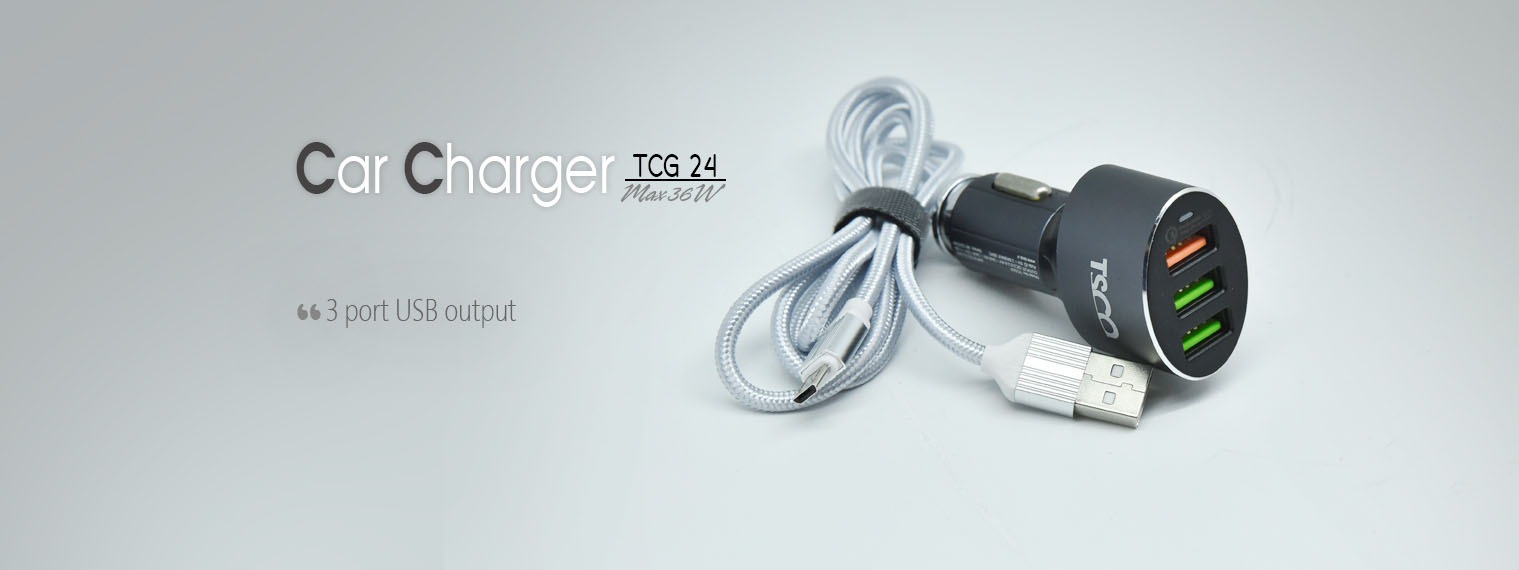 شارژر فندکی تسکو مدل TCG 24