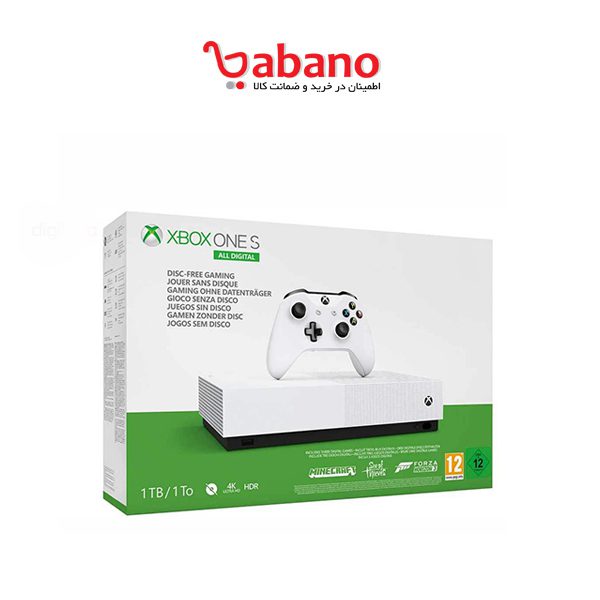 کنسول بازی Xbox One S ظرفیت 1 ترابایت 2019 فول بازی نسخه ALL DIGITAL