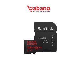 کارت حافظه microSDXC سن دیسک مدلExtreme Pro V30 کلاسA1 استاندارد UHS-I U3 سرعت 100MBps 667X ظرفیت 128 گیگابایت