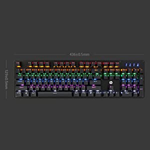کیبورد گیمینگ باسیم HP GK100F RGB MECHANICAL GAMING KEYBOARD
