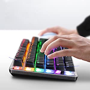 کیبورد گیمینگ باسیم HP GK100F RGB MECHANICAL GAMING KEYBOARD