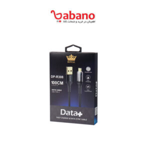 کابل شارژ دیتا پلاس USB TO TYPEC مدل DP-R308 طول 1